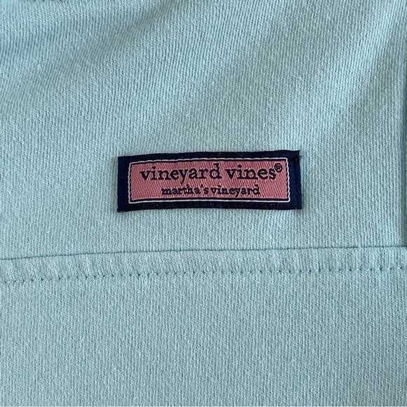 Vinyard Vines 1/4 Zip Pullover Sweater Long Sleeve Hummingbird Flowers - EUC - Picture 7 of 9